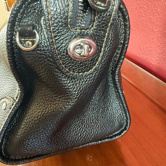 Coach Millie Black Leather Satchel - Picture 6 of 12